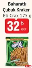 ETİ CRAX BAHARATLI ÇUBUK KRAKER 175 GR fiyat ve kampanya bilgisi
